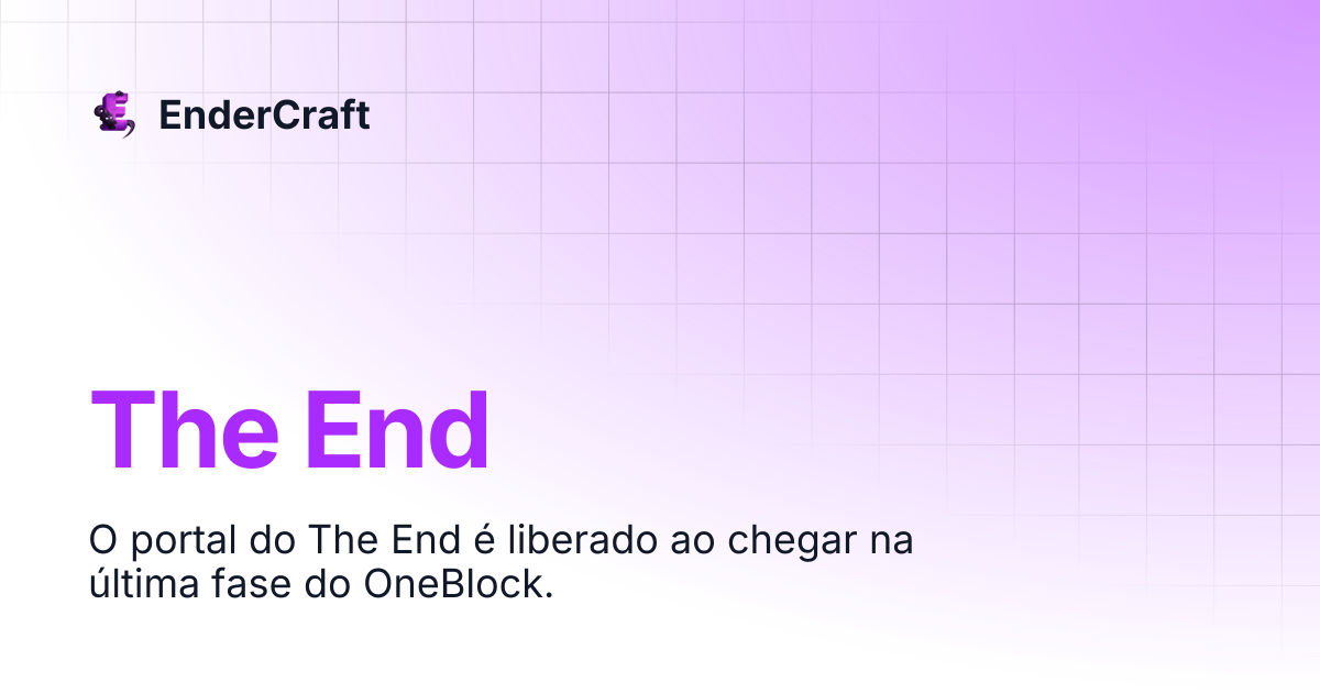 The End | EnderCraft